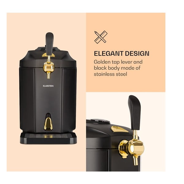 Crna uređaj za točenje piva Klarstein Skal-image-2