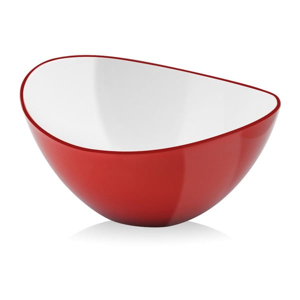 Crvena zdjela za salatu Vialli Design, 25 cm