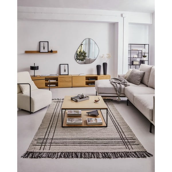 Svjetlo smeđi vunen tepih 160x230 cm Eneo – Kave Home-image-2