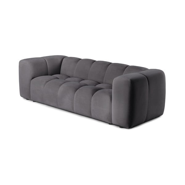 Siva baršunasta sofa 225 cm Cube – Bonami Selection-image-2