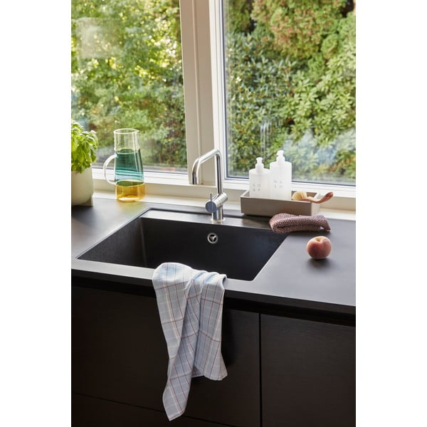 Set od 2 plava pamučna ručnika Hübsch Stripe, 50 x 70 cm-image-2