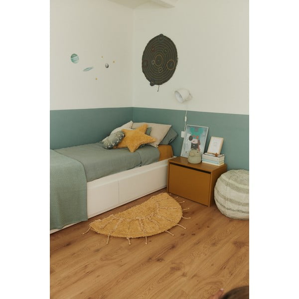 Senf žuti periv/ručno rađen pamučan okrugao tepih ø 100 cm Solar Multishape – Lorena Canals-image-1