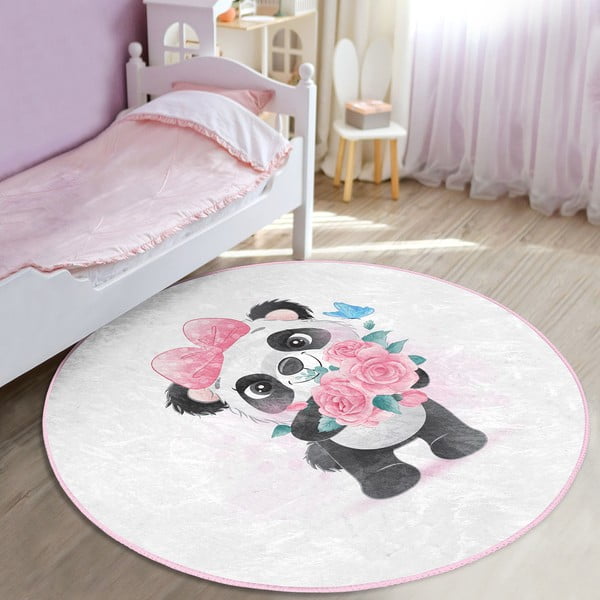 Bijeli dječji tepih ø 100 cm Comfort – Mila Home-image-1