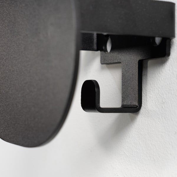 Crna metalna zidna vješalica 15 cm Mani – Spinder Design-image-4