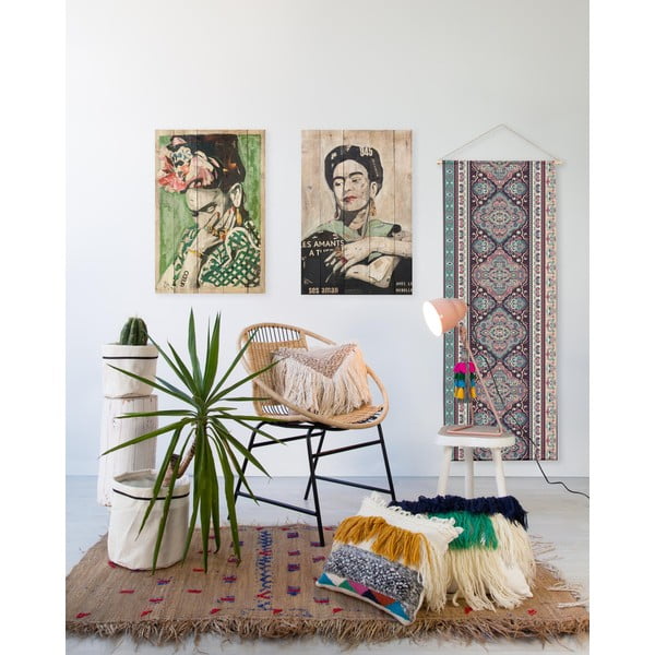 Drveni ukrasni znak 40x60 cm Frida Les Amants – Madre Selva-image-1