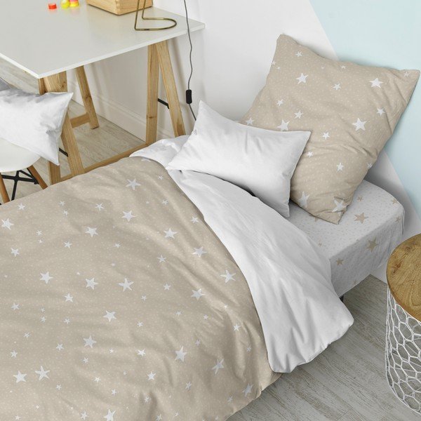Pamučna dječja posteljina za krevet za jednu osobu 140x200 cm Little star – Happy Friday-image-1