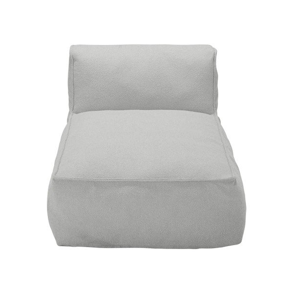 Svijetlo sivi modul za vrtne sjedeće garniture od bouclé tkanine (s ležaljkom) Grow – Blomus