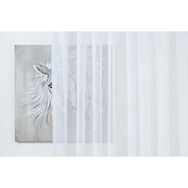 Bijela prozirna zavjesa od voila 140x245 cm Crush – Mendola Fabrics-image-3