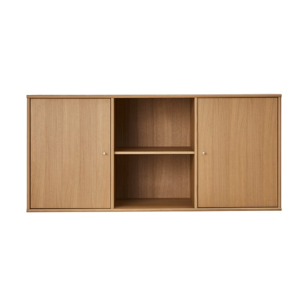 Niska viseća komoda u dekoru hrasta u prirodnoj boji 133x61 cm Mistral – Hammel Furniture