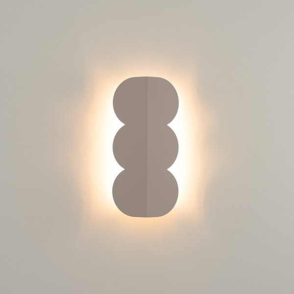 Smeđe-siva zidna lampa aluminijska BISCUIT – Thoro-image-2