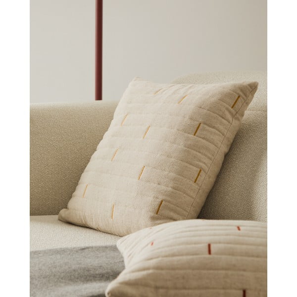 Ukrasna jastučnica od mješavine lana 45x45 cm Blaina – Kave Home-image-1