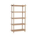 Regal u dekoru hrasta u prirodnoj boji 80x150x39 cm Epoch – Hübsch