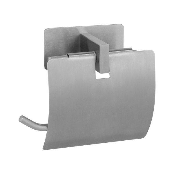 Samoljepljiv držač toaletnog papira od nehrđajućeg čelika u mat srebrnoj boji Genova – Wenko-image-2
