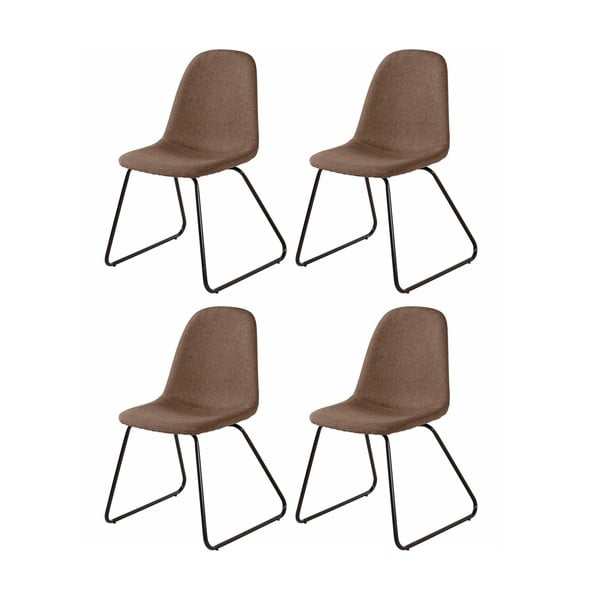 Set od 4 smeđe blagovaonske stolice Støraa Colombo