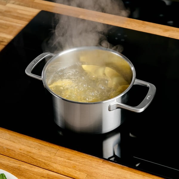 Lonac od nehrđajućeg čelika s poklopcem prikladni za indukcijsko kuhalo 3 l Lucca 3.0 – FABINI-image-1