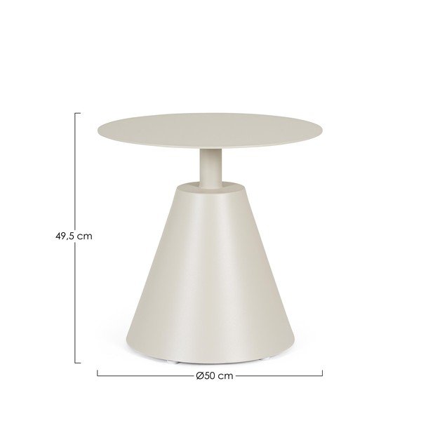 Okrugao vrtni stolić aluminijski ø 50 cm Aloha – Bizzotto-image-3