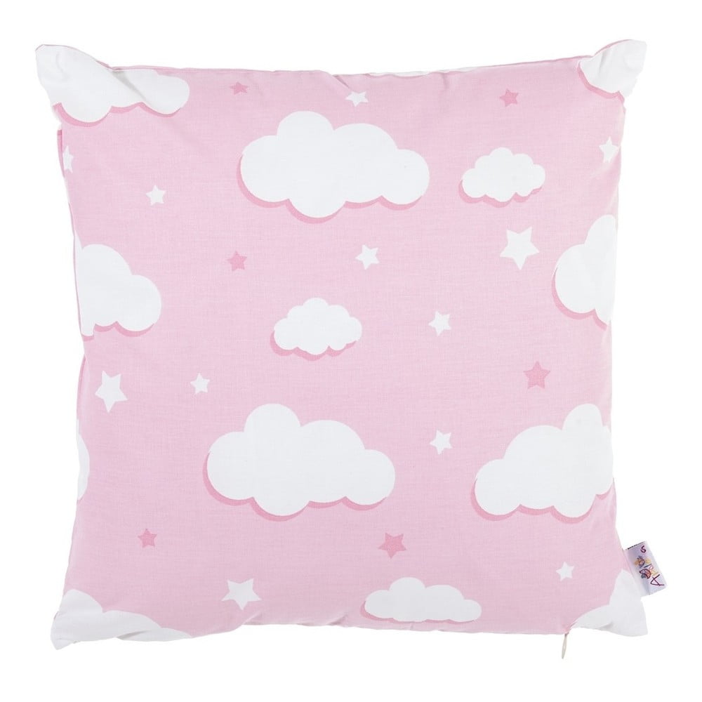 Ružičasta pamučna navlaka za jastuk Mike & Co. NEW YORK Skies, 35 x 35 cm