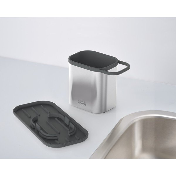 Metalni držač za deterdžente u sjajno srebrnoj boji Duo Steel – Joseph Joseph-image-4