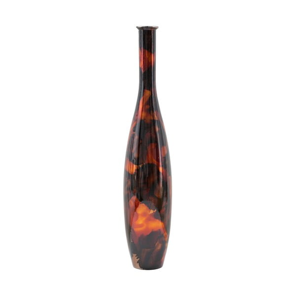 Smeđa vaza od recikliranog stakla Mauro Ferretti Ares, visina 100 cm
