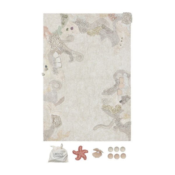 Bež pamučan dječji tepih za igru 140x200 cm Seabed – Lorena Canals-image-3