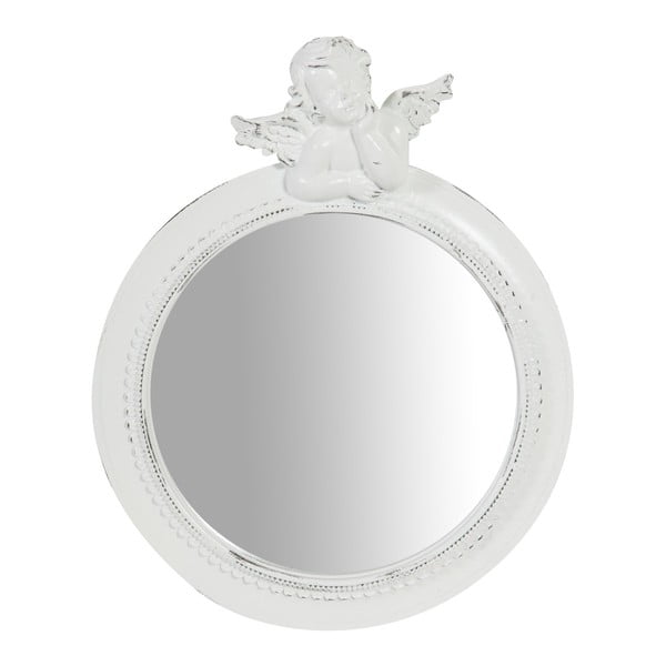 Bijelo zidno ogledalo Biscottini Ressi