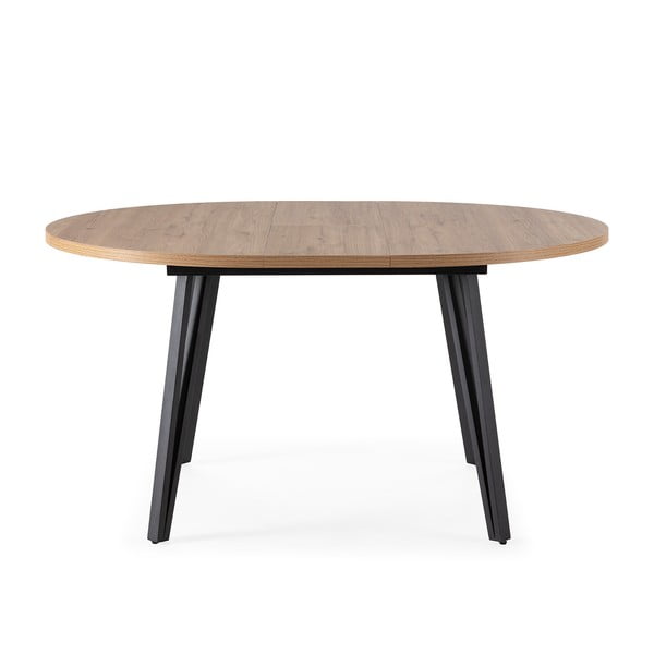 Okrugli proširiv blagovaonski stol u prirodnoj boji ø 120 cm Cleo – Marckeric-image-3