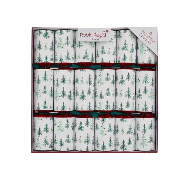 Božićni praskavci u setu 12 kom Green Pine Tree – Robin Reed
