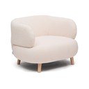 Bež fotelja od bouclé tkanine Luisa – Kave Home