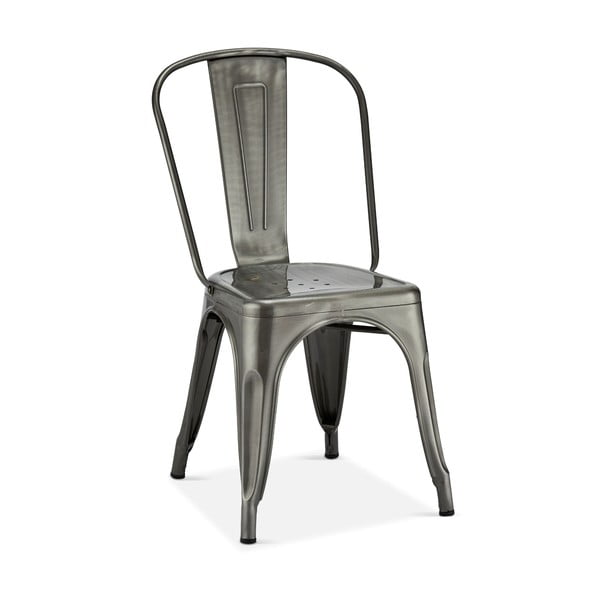 Svijetlo sive metalne blagovaonske stolice u setu 2 kom Korona – Furnhouse