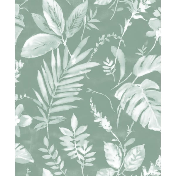 Flis tapeta 10 m x 53 cm Green Leaves – Vavex