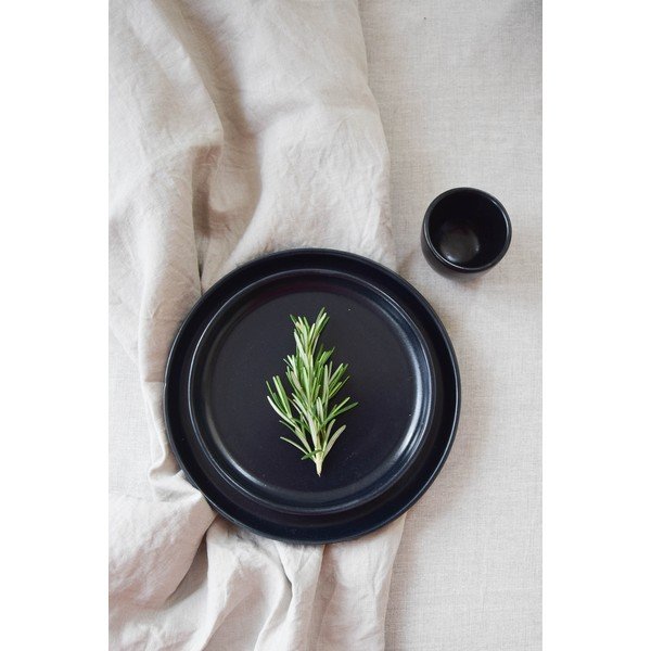 Crna zemljana šalica ÅOOMI Luna, 80 ml-image-4