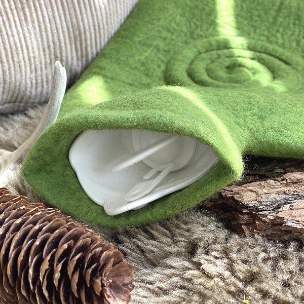 Termofor s navlakom od 100% ovčje merino vune Classic - Hugo Frosch-image-1