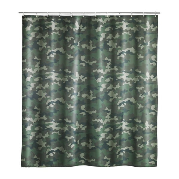 Periva tuš zavjesa Wenko Camouflage, 180 x 200 cm