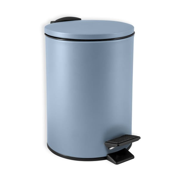 Svijetlo plava željezna kanta za smeće s pedalom 3 l   Adelar – Spirella