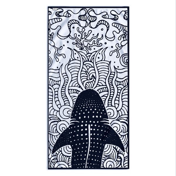 Tamnoplavi ručnik za plažu 90x180 cm Shark - DecoKing-image-2