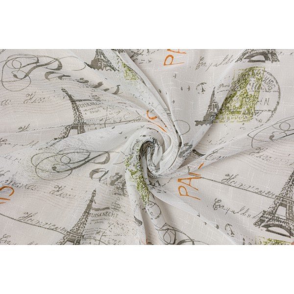Bijela/siva prozirna zavjesa 140x245 cm Tour – Mendola Fabrics-image-3