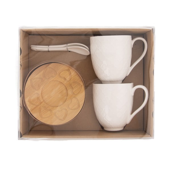 Porculanske šalice u setu od 2 kom 370 ml Whiteline – Orion-image-1