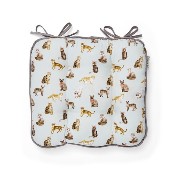 Pamučni jastuk Cooksmart ® Curious Cats, 43 x 43 cm