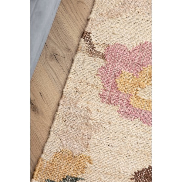 Krem ručno rađen juten tepih 80x150 cm Roya Violette – Elle Decoration-image-4