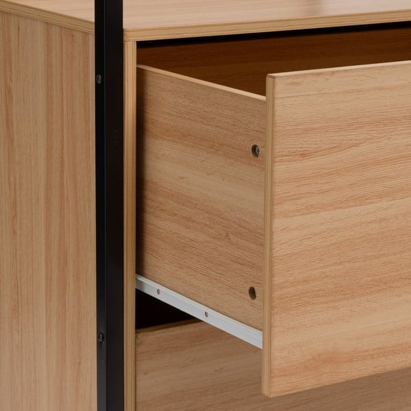 Otvoreni ormar u prirodnoj boji 60x190x48 cm Armarios – Casa Selección-image-1