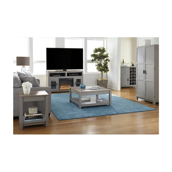 Sivi/u prirodnoj boji stolić za kavu u dekoru hrasta 89x89 cm Carver – Støraa-image-2