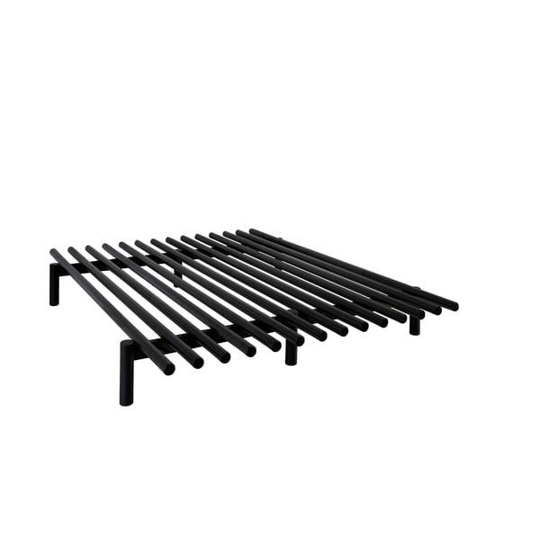 Crni okvir za krevet od borovine Karup Design Pace Black, 180 x 200 cm