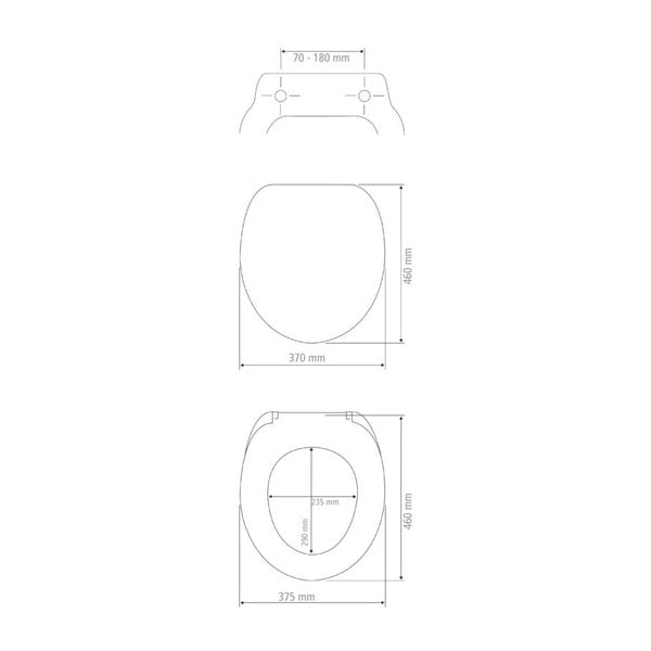 WC daska s automatskim zatvaranjem 37,5 x 46 cm Vorno - Wenko-image-3