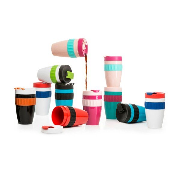 Crno-narančasta termo šalica Sagaform To Go Mug, 400 ml-image-1