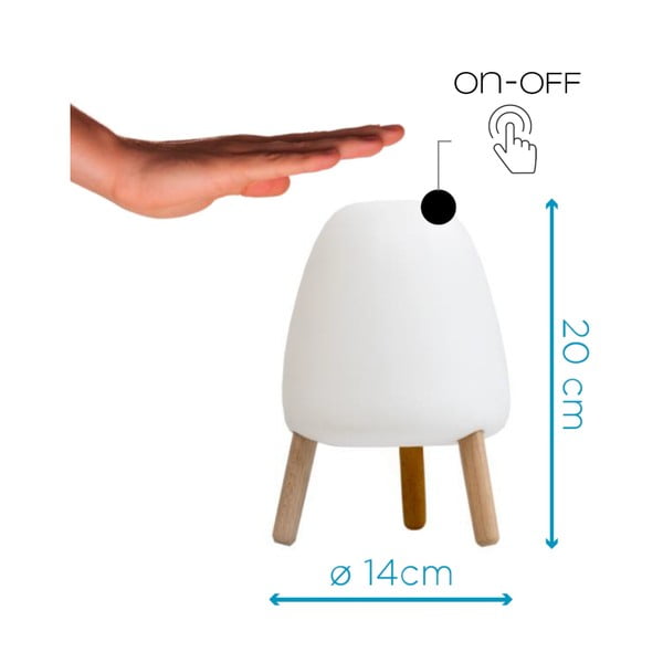 Bijela stolna lampa Tomasucci Jelly, visina 20 cm-image-2