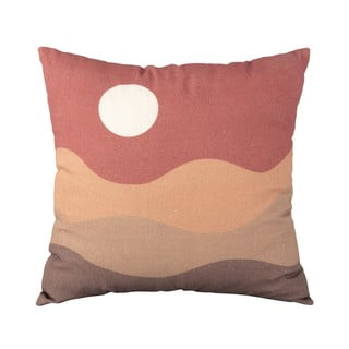 Smeđe-crveni pamučni jastuk PT LIVING Clay Sunset, 45 x 45 cm