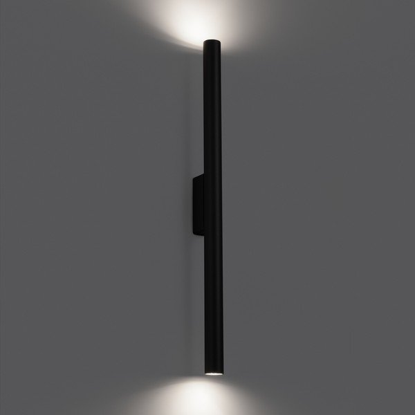 Crna zidna lampa ø 2,5 cm Fideus – Sollux-image-1