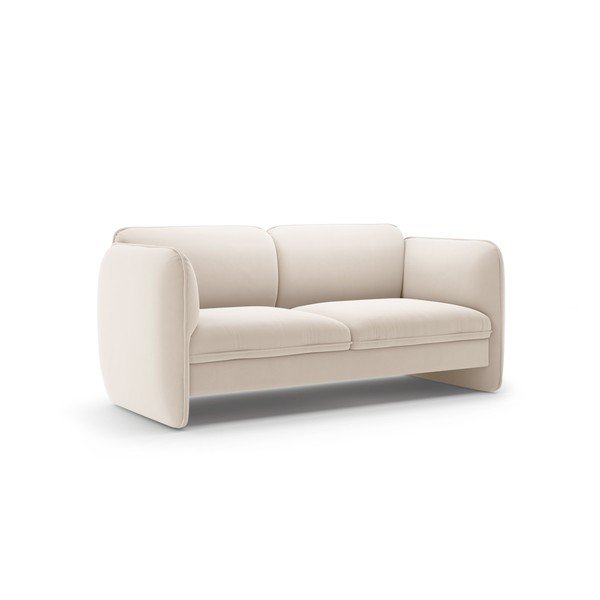 Krem baršunasti sofa 168 cm Georgia – Micadoni -image-2
