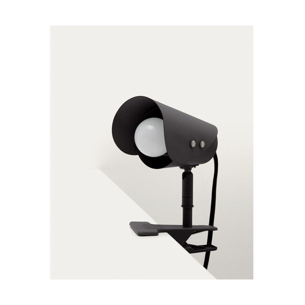 Crna metalna stolna lampa s hvataljkom (visina 16 cm) Jula – Kave Home-image-4