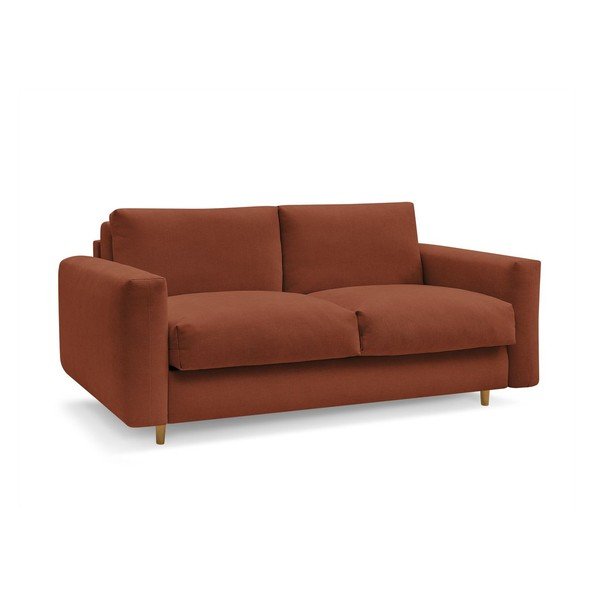 Narančasta sofa za spavanje/sklopiva 200 cm Cocoone – Bobochic Paris-image-2